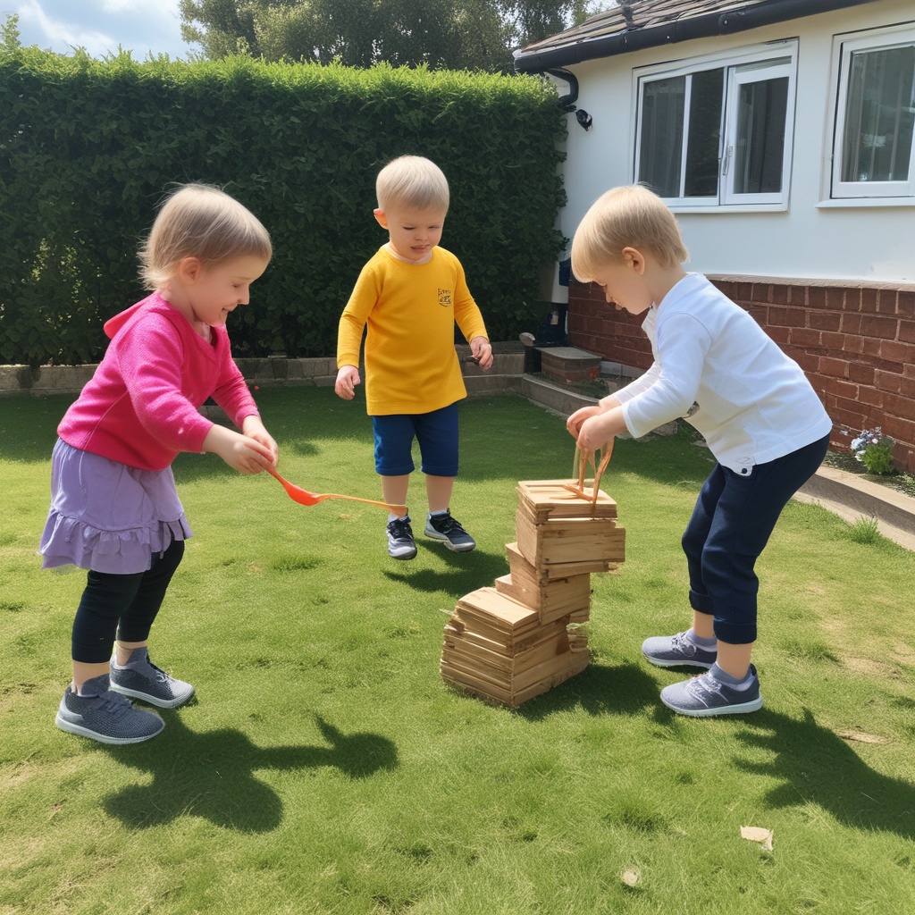 Happy children playing at Little Steps Children's Care Home